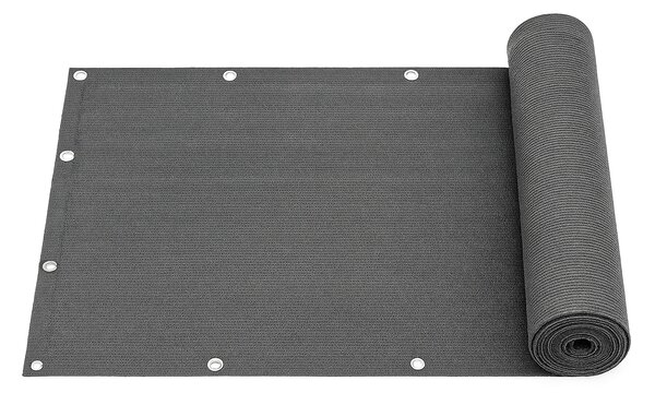 MultiGarden Tieniaca sieť na balkón s príslušenstvom 100x700 cm - sivá MultiGarden