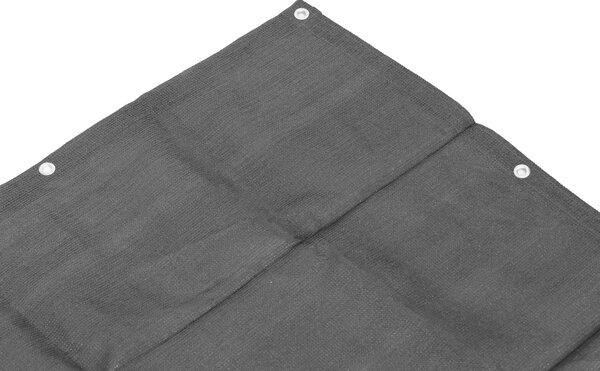 MultiGarden Tieniaca sieť na balkón s príslušenstvom 100x700 cm - sivá MultiGarden