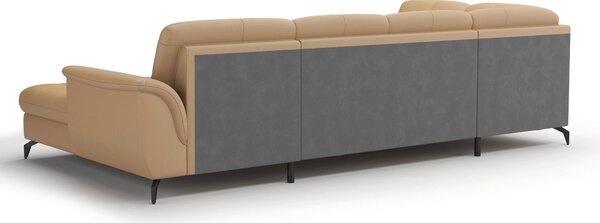 SEDACIA SÚPRAVA, textil, koža, cappuccino Sit & More - Sedačky, Online Only