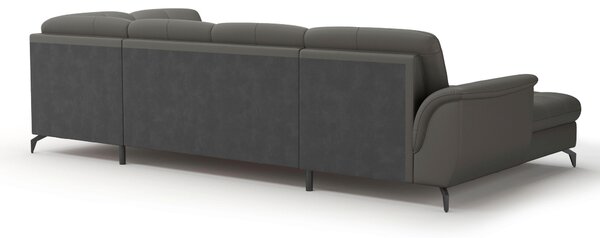 SEDACIA SÚPRAVA, textil, koža, antracitová Sit & More - Sedačky, Online Only