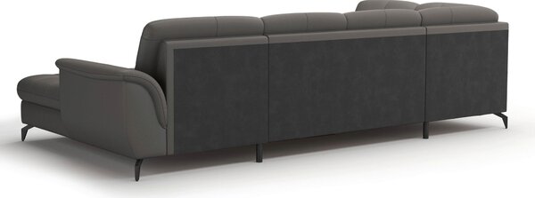 SEDACIA SÚPRAVA, textil, koža, mokka Sit & More - Sedačky, Online Only