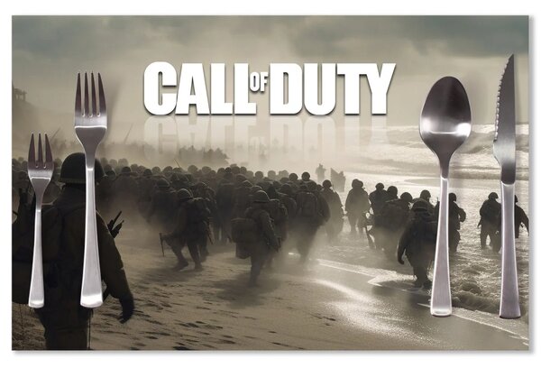 Sablio Prestieranie Call of Duty Normandia: 40x30cm