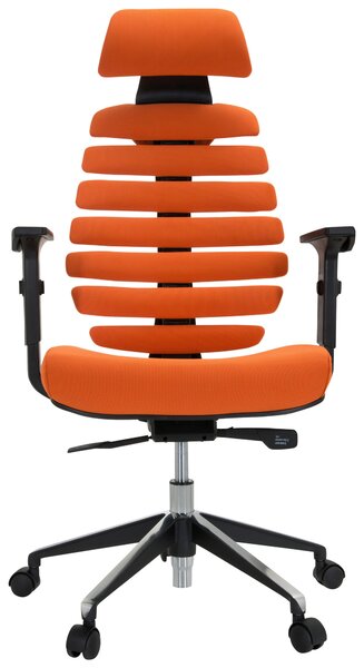 OTOČNÁ STOLIČKA, plochá tkanina, oranžová, čierna MID.YOU - Online Only kancelárie, Online Only