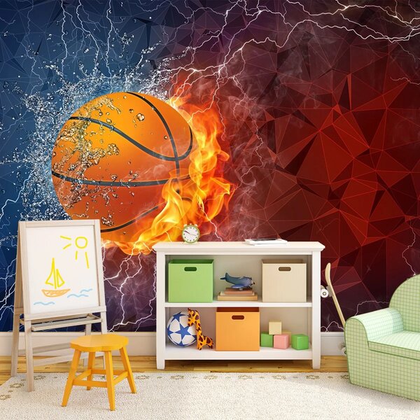 Sablio Tapeta Basketbalová lopta - 125x75 cm