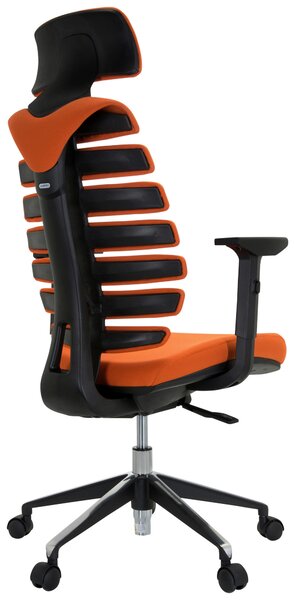 OTOČNÁ STOLIČKA, plochá tkanina, oranžová, čierna MID.YOU - Online Only kancelárie, Online Only