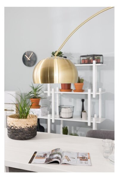 Stojacia lampa v mosadznej farbe Zuiver Bow