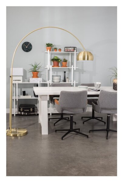 Stojacia lampa v mosadznej farbe Zuiver Bow