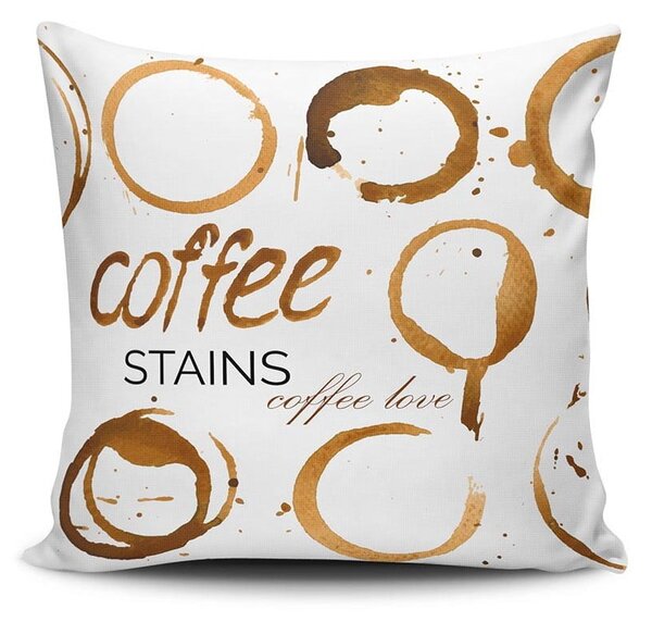 Vankúš Coffee Stains, 45 × 45 cm