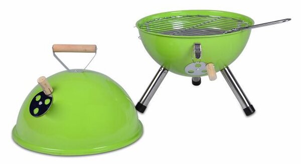Záhradný vonkajší Mini BBQ gril zelený