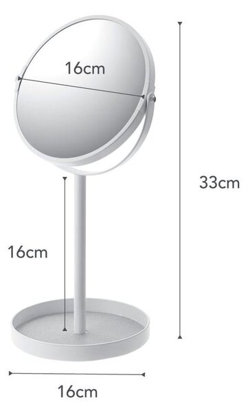 Kozmetické zrkadlo ø 17,5 cm Tower – YAMAZAKI