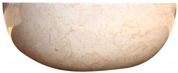 Umývadlo z prírodného kameňa Gemma 501 leštený mramor Ø 45 cm Cream