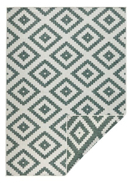 Zeleno-krémový vonkajší koberec NORTHRUGS Malta, 160 x 230 cm