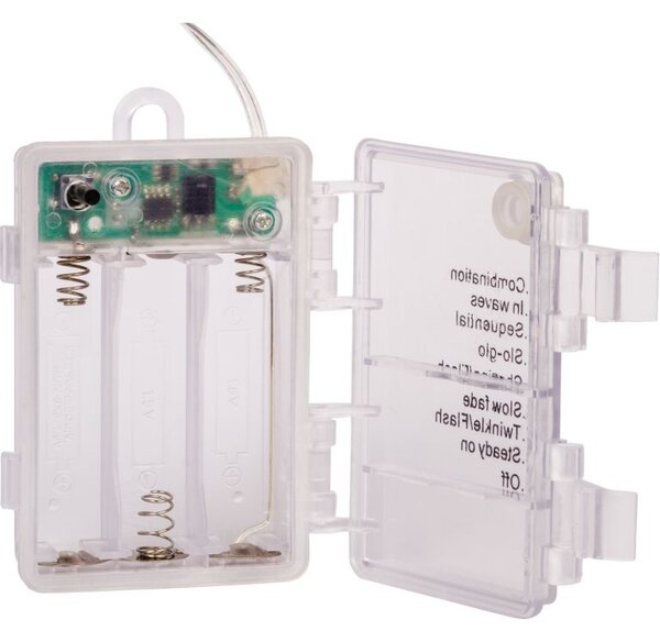 VOLTRONIC Svetielka 20 m, 200 LED,studená biela, na batérie