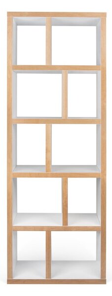 Knižnica v bielo-prírodnej farbe 70x198 cm Berlin – TemaHome