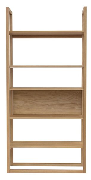 Knižnica v dekore duba v prírodnej farbe 90x185 cm Newest – Woodman