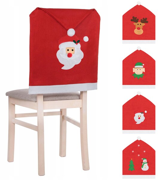 Vianočné návlek na stoličky - sada 4 kusov