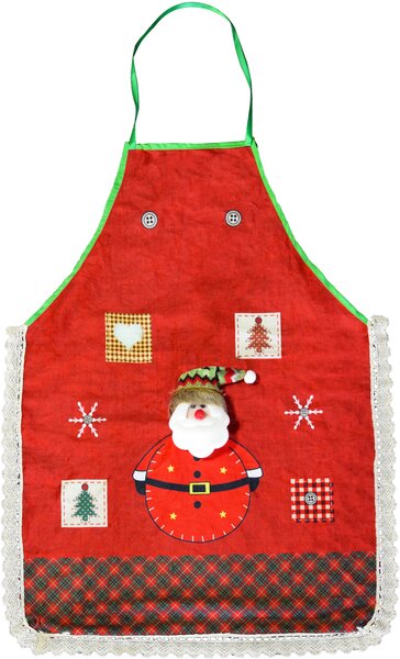 Vianočné zástera na varenie Santa Clas - červená - 125x85 cm