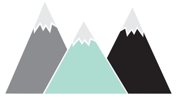 Nástenná samolepka Dekornik Pastel Mountains, 150 × 83 cm