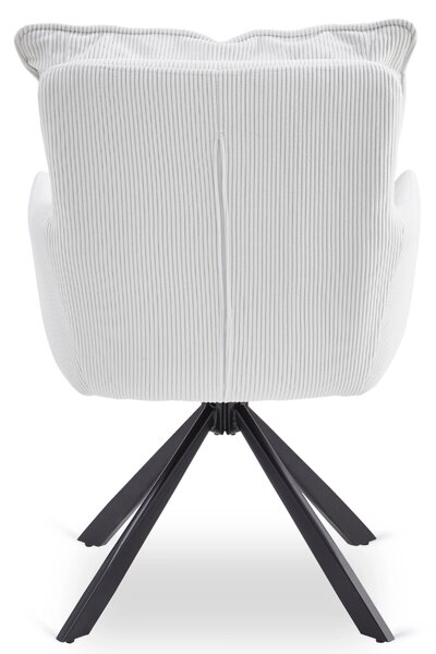 Otočná stolička CITY Cream Corduroy