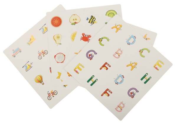 KIK Drevená stolová hra Memory Montessori s 4 obojstrannými kartami