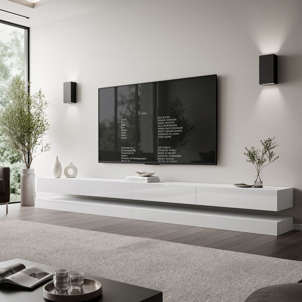 TV STOLIK SALLE BIELY LESK 280 cm