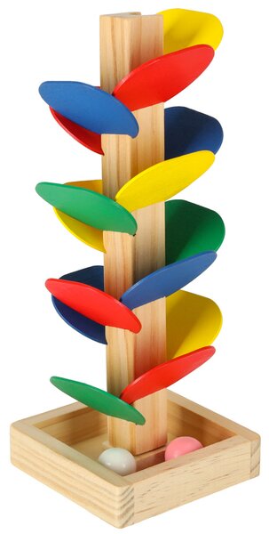 KIK Montessori drevený kulodrom – vzdelávacia veža s guľôčkami