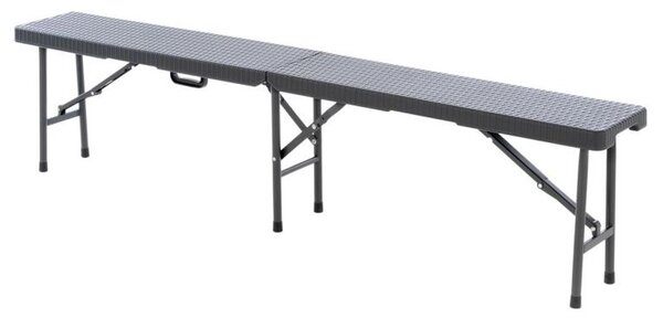 Sada 2 ks sklopných lavíc - antracit, 180 cm