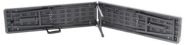 Sada 2 ks sklopných lavíc - antracit, 180 cm