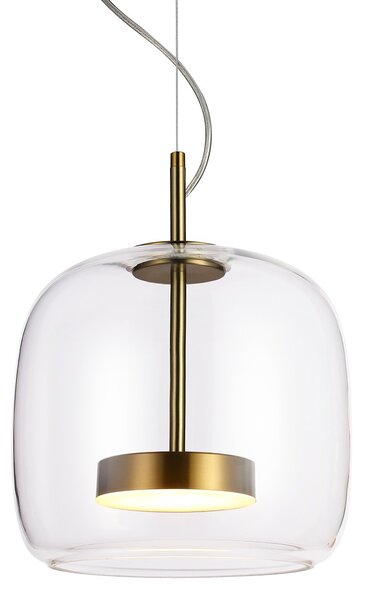 Italux PND-17760A-BRSS-CL LED závesné stropné svietidlo Caste | 10W LED | 850lm | 3000K