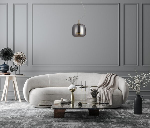 Italux PND-17760A-BRSS-SG LED závesné stropné svietidlo Caste | 10W LED | 850lm | 3000K