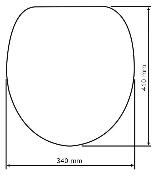Záchodová doska 37 x 42,5 cm Bamboo – Wenko