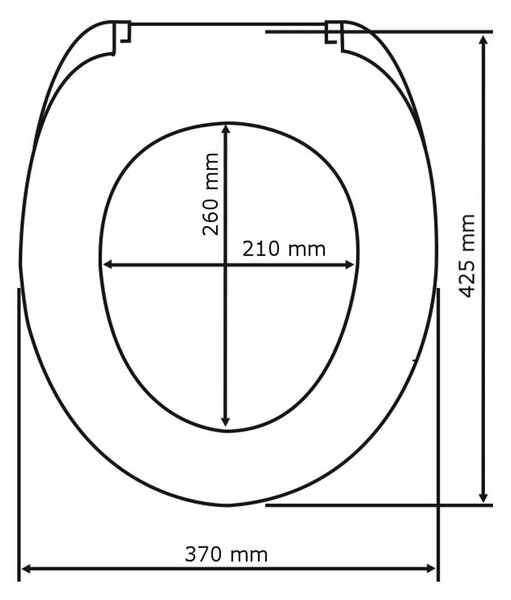 Záchodová doska 37 x 42,5 cm Bamboo – Wenko