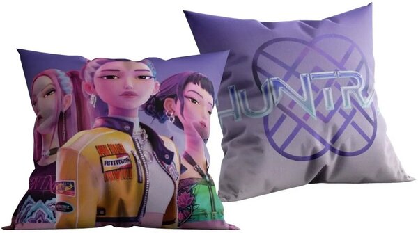 Vankúš KPop Demon Hunters - HUNTR/X - motív Trio - 40x40 cm