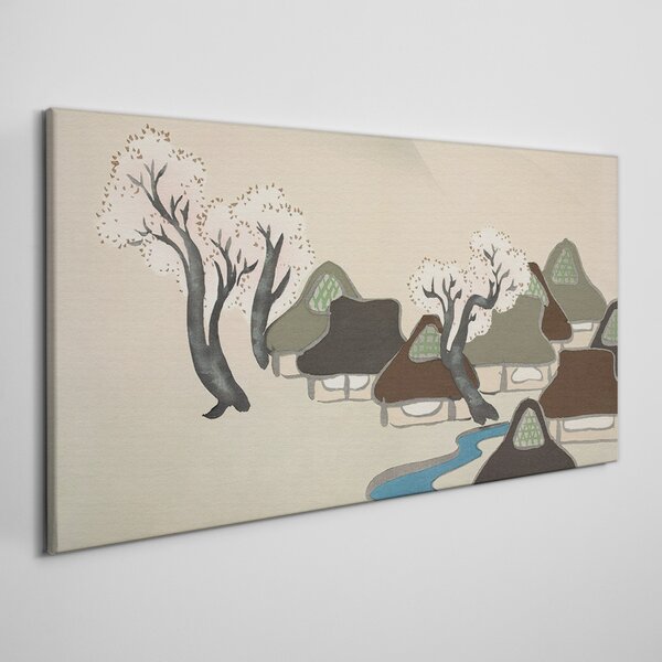 Obraz Canvas Ázie dediny stromy