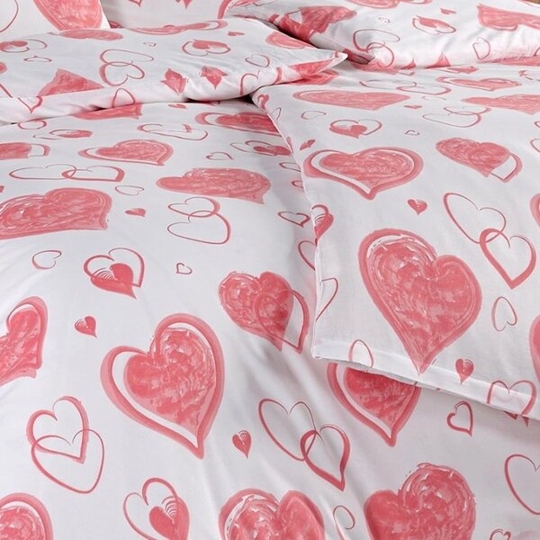 Bavlnené posteľné obliečky Pink Love - rozbalené