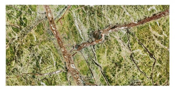 DUNIN - Zen Rainforest GREEN GP Mramorová mozaika DUNIN (60 x 30 x 1 cm / 1 ks)