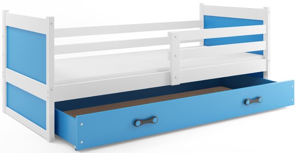 Detská posteľ RICO 1 | biela 90 x 200 cm Farba: Modrá