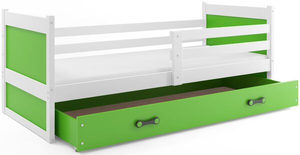 Detská posteľ RICO 1 | biela 90 x 200 cm Farba: Zelená
