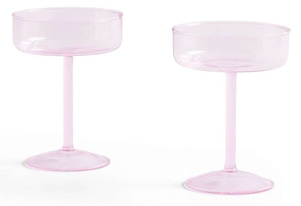 HAY - Tint Coupe Glass Set of 2 Pink HAY - Lampemesteren