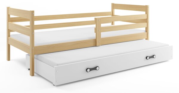 HRUŠKA Posteľ s prístelkou ERIK 2 - 190x80cm Borovica - Biely