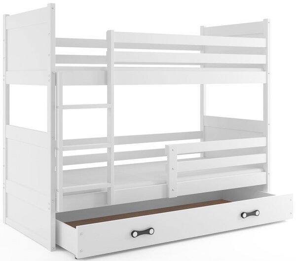 Detská poschodová posteľ RICO | biela 90 x 200 cm Farba: Biela