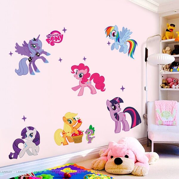 Samolepka na stenu "My Little Pony" 104x59 cm