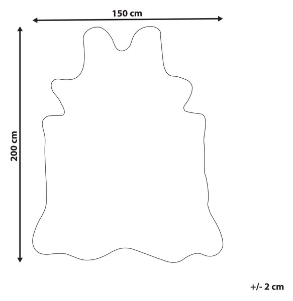 Koberec béžová a čierna umelá kožušina 150 x 200 cm s gepardím vzorom nepravidelný tvar obývačka spálňa