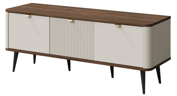 NovýNábytok.sk TV stolík/skrinka Malia 14 (kašmír + orech). Akcia -14%. Vlastná spoľahlivá doprava až k Vám domov. 1160125