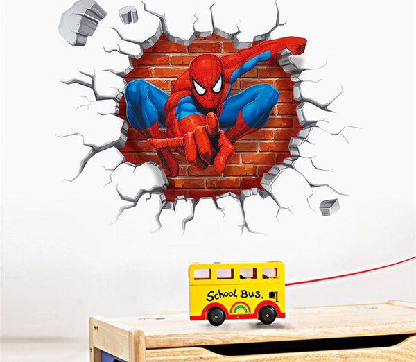 Samolepka na stenu "Spider-man 3" 50x45 cm