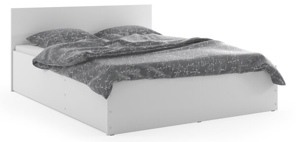 Široká posteľ (výklopná) PANAMAX 140x200cm BIELA (V cene matrac 140x200x8cm )