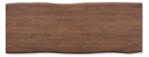 DELIFE Jedálenský stôl Edge 260x100 XL akácia hnedá kov čierna Live-Edge