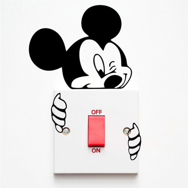 PIPPER | Samolepka na vypínač "Mickey Mouse 3" 9x9cm