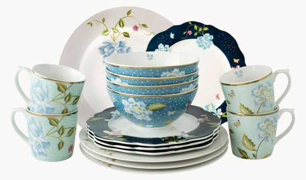 Porcelánová súprava riadu Delig, 4 osoby, 16 ks