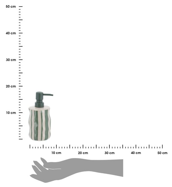 Dávkovač mydla Nola, kombinácia farieb/so zelenými prvkami, 350 ml